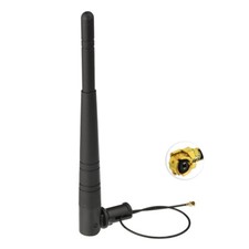 2pcs 2.4GHz 2400-2500MHZ 5dBi Omni WIFI Antenna with Cable IPX U.FL end 15cm