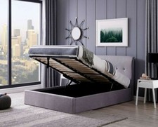 Image of Cologne double ottoman bed frame