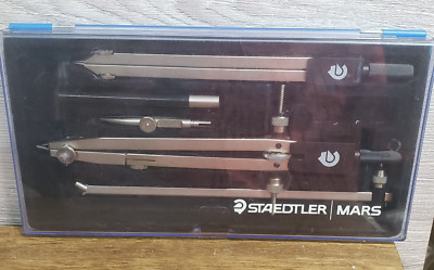 Vintage STAEDTLER MARS Precision Compass Drafting Set - Made in Germany - READ
