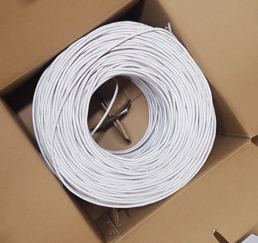 1000 FT CAT 5E PLENUM RATED BULK CAT5 CABLE WHITE - CC-CT5-WT - Image 2 of 2