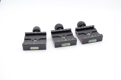 Lot of (3) Assorted Brand Screw Knob Type Quick Release Clamps