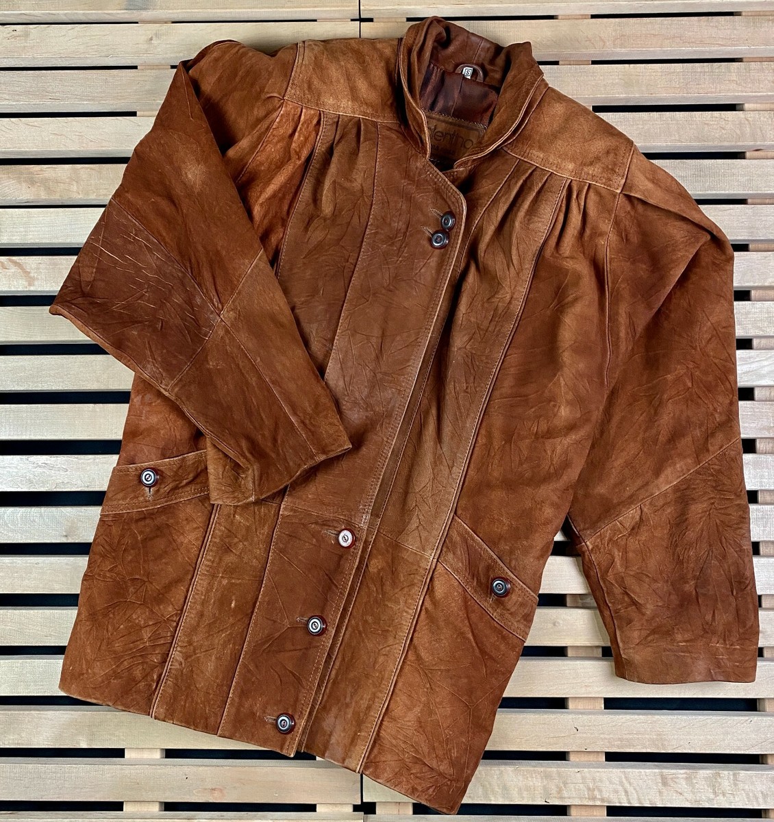 Mens Leather Jacket Valentino Vera Pelle Size S | eBay