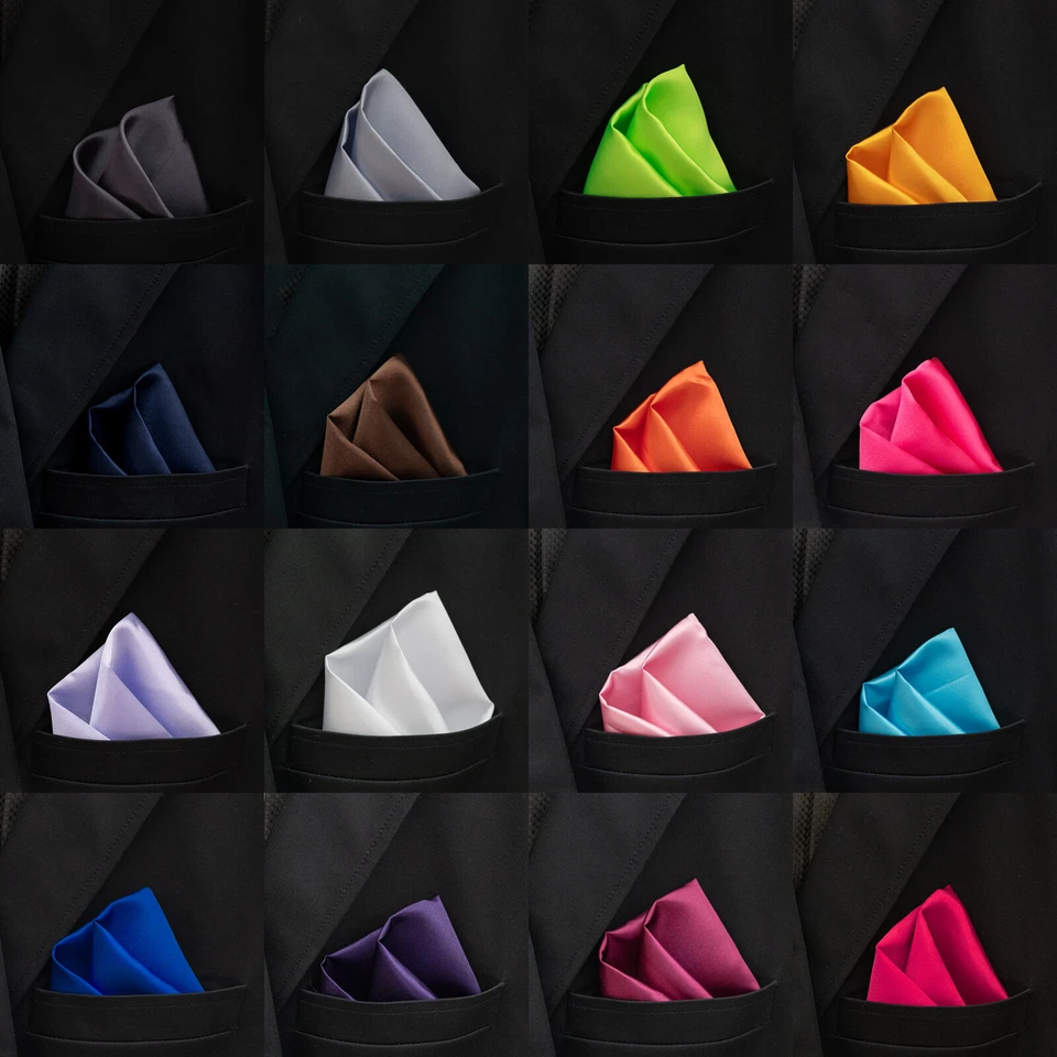 Einstecktuch Kavalierstuch für Anzug Business Hochzeit Herren Tuch in 24 Farben - Bild 2 von 3