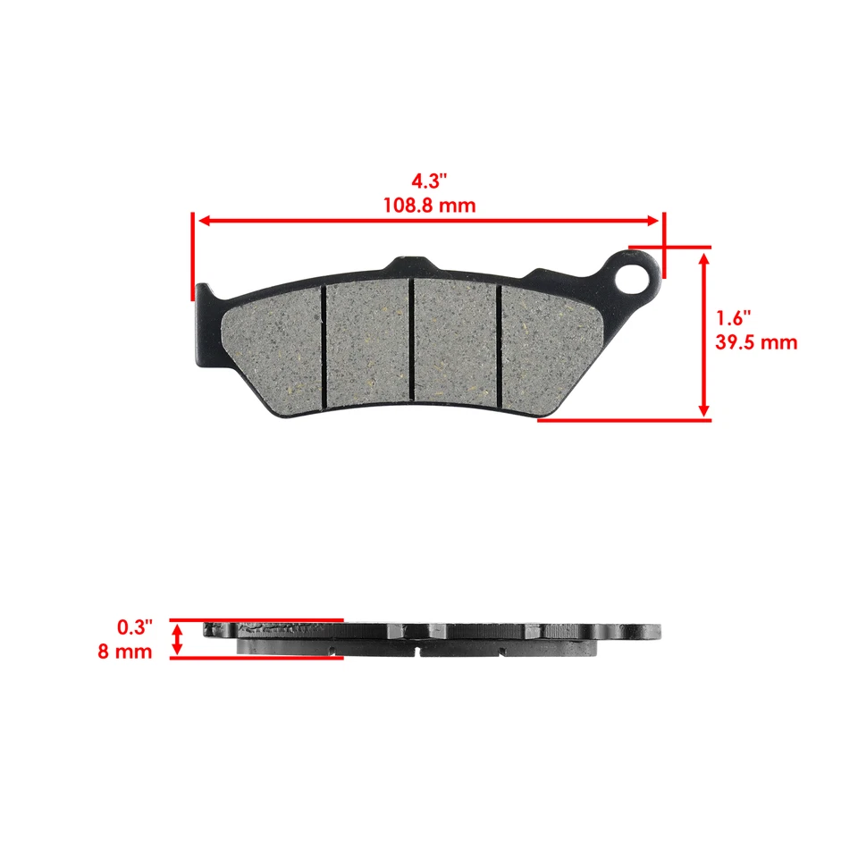 Caltric Front Brake Pads for BMW F700GS 2012 2013 2014 2015-2018 / 34117705216 — 第 2/4 张图片