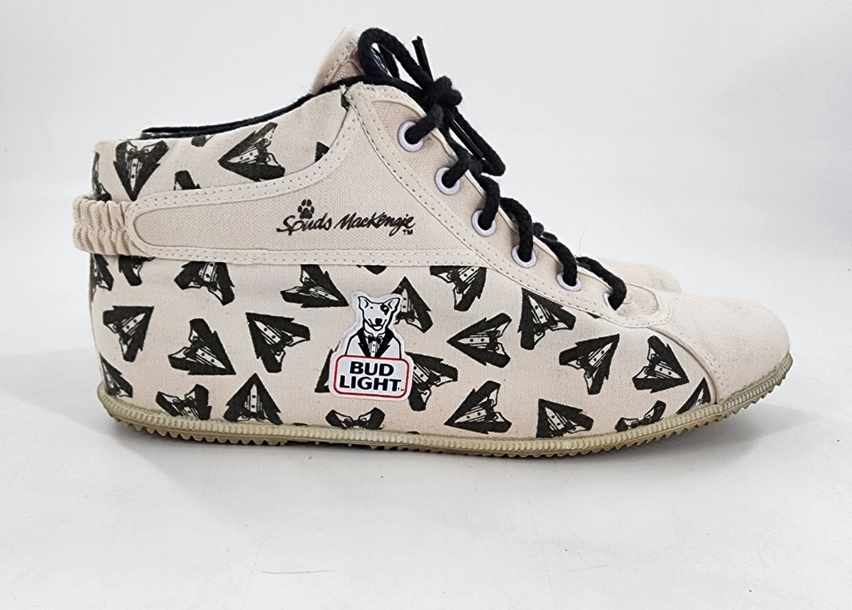 Vtg 1986 Spuds Mackenzie Dog Bud Light Beer Shoes Sneakers