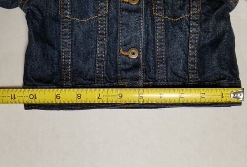 Vintage Boys Infant Toddler Wrangler Jacket Size 18M Blue Jean Denim Button Up - Picture 9 of 14
