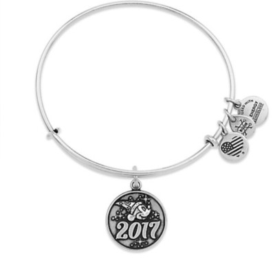 Disney Parks Alex and Ani Mickey Mouse 2017 Silver Bracelet Retired