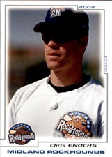 2002 Midland Rockhounds Grandstand #8 Chris Enochs Newell West Virginia WV Card