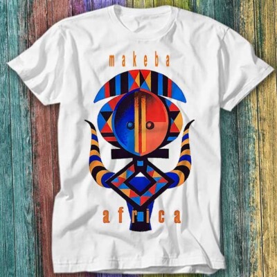 1962 Makeba South Mama Africa Travel T-Shirt Top Tee 542