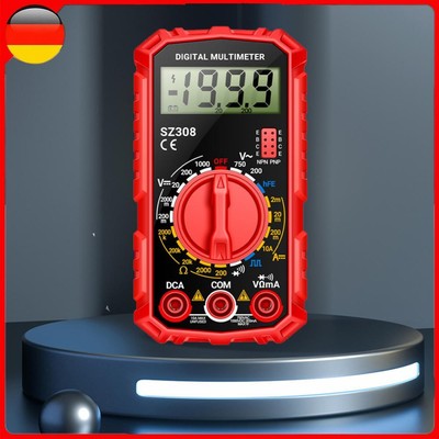 Digital Multimeter AC/DC Voltmeter Ammeter LCD Square Wave Tester High-Precision