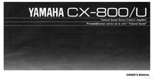 Yamaha CX-800U Amplifier Owners Manual