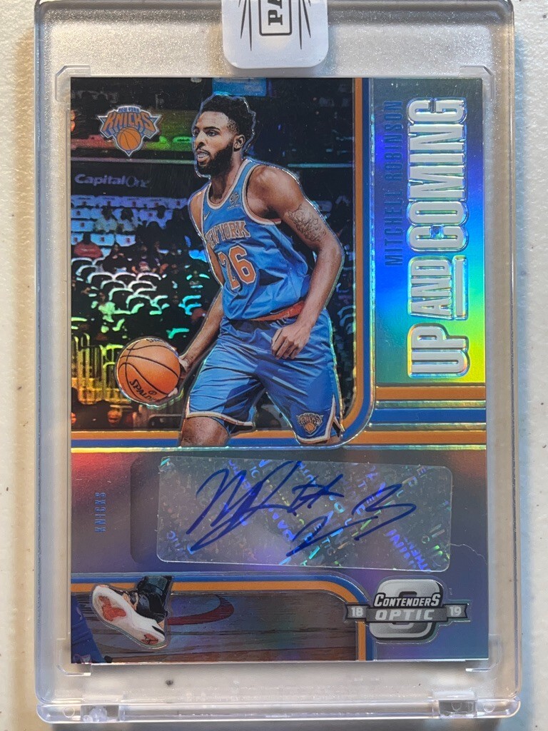 Mitchell Robinson 2018-19 Contenders Optic /99 Up and Coming Rookie RC Auto