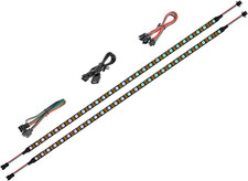 WS2812B IC PC Light Strip 2Pcs 19In Individually Addressable for 5V 3Pin LED Hea