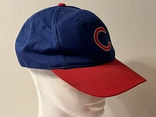 Chicago Cubs C Logo Snapback HAT Blue Red Bill Adjustable Baseball Hat MLB