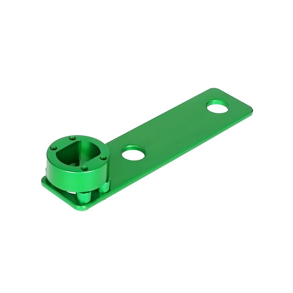 Soporte de llave de rotor CNC verde EE. UU. DIESTRO para Kawasaki KLR650 1987-2025 Foto 3 de 4