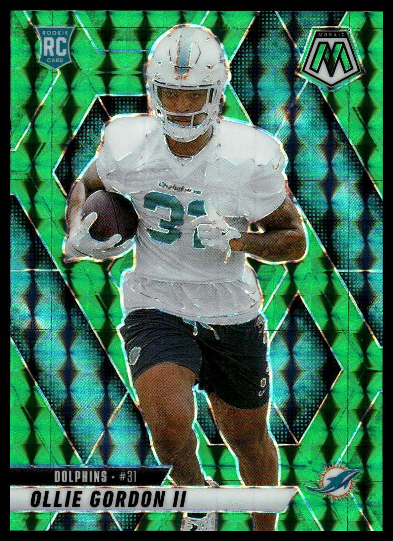 2025 Panini Mosaic #310 Ollie Gordon II Mosaic Green
