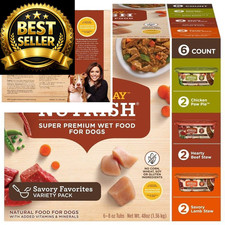Nutrish Rachael Ray Premium Natural Wet Dog 8 Ounce (Pack of 6), Variety Pack 7.60 per gallon