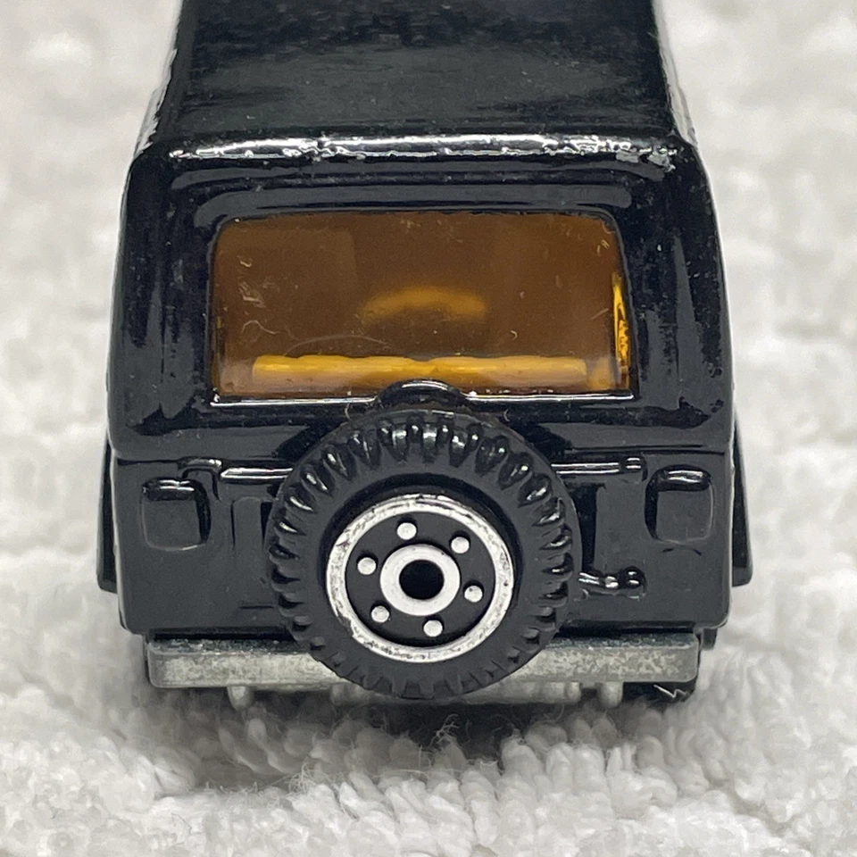 Vintage Yatming Die Cast Toy Car Jeep CJ-7 No 1803 Bronco on Hood Black, Good - Image 4 of 4