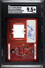 2021-22 Panini Obsidian Cade Cunningham #151 Electric Etch Red Flood RPA