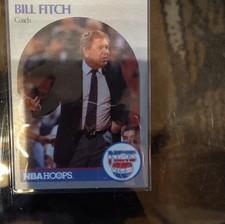 1990-91 NBA Hoops Bill Fitch New Jersey Nets #321 NBA Coaching Record