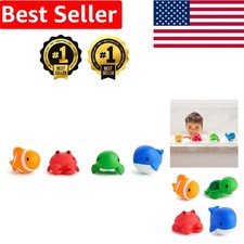 Ocean Squirts Baby Bath Toy Set - 4 Durable Squirt Toys for Fun Bath Time