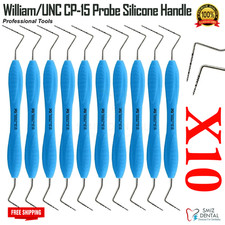 Dental Exam Perio Probes UNC 15 / WHO Ball End Periodontal Silicon Handles Tool