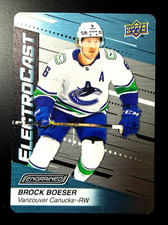 2023-24 UD Engrained Hockey BROCK BOESER ElectroCast #EC-10 Metal Card