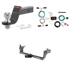 CURT Tow Package 2in Trailer Hitch, Wiring, #45056 Ball Mount Pin & Clip - 13234