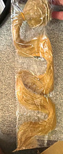 Clip-In Synthetic Light Blond Straight Hair Extension, Heat Resistant, 24 in