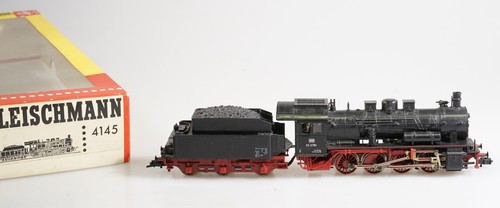 (9603) Fleischmann H0 4145 Dampflok BR 55 2781 der DB in OVP geprüft | Condition: Gebraucht