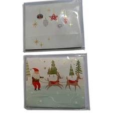 2 Christmas Nutcracker Delighted Shadowbox Holiday Pop Up Greeting Cards