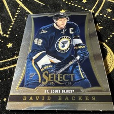 David Backes 2013-14 Panini Select NHL SILVER PRIZM Card #28 BLUES