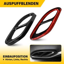 2Stk Schwarz Auspuffblende Auspuff Abdeckung für BENZ W205 W213 W212 W246 W176 2Stk Schwarz Auspuffblende Auspuff Abdeckung für BENZ W205 W213 W212 W246 W176