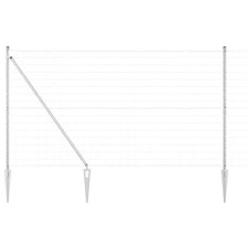 Fence with Post Outdoor Garden Boundary Terrace Barrier Panel Set  vidaXL