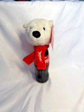 Bouteille peluche ours polaire Coca-Cola | Neuf avec étiquette | Collection Coca