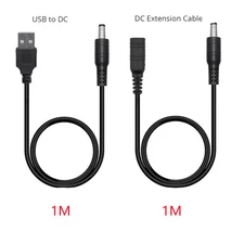 DC Led Connector Wire USB Cable Female to Male dc Extension Cable 1M Connector