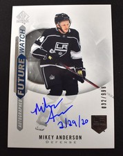 Mikey Anderson 2020-21 SP Authentic Future Watch Inscribed Rookie Autograph /999