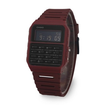 Casio CA-53WF-4BDF Calculator Red Digital Mens Watch Original New Classic