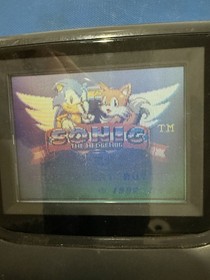 SEGA Game Gear Black Console w/ Sonic the Hedgehog 2 &ndash; Model 2110