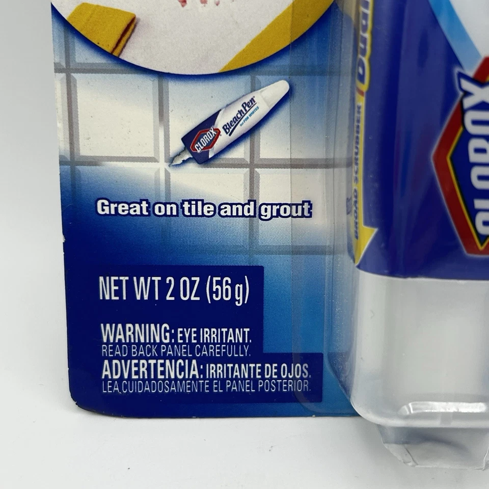 Clorox Bleach Pen Gel For Whites NOS 2010 Dual Tip Applicator Stain Remover 2oz - Image 4 of 4