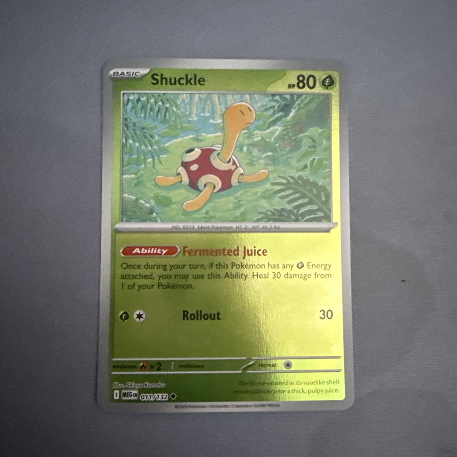 SHUCKLE - 11/132 Mega Evolution NM - Reverse Holo Uncommon - Pokémon TCG Card
