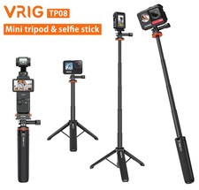 20.1" Portable Camera Tripod Extendable Selfie Stick for GoPro Hero DJI Osmo