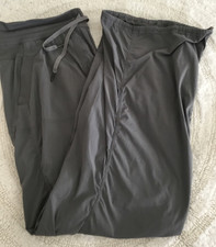 Lululemon Dance Studio Pant Unlined Gray Pockets Drawstring Waist Cinch Ankle 12