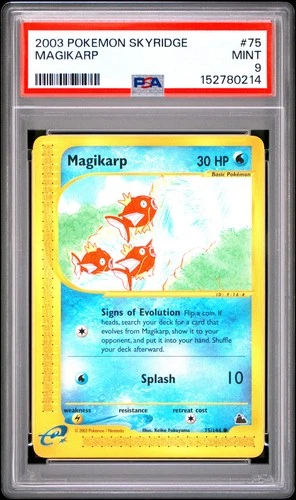 2003 POKEMON SKYRIDGE #75 MAGIKARP PSA 9