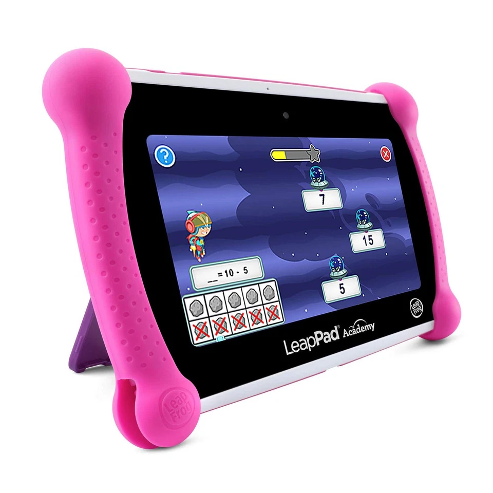 LeapFrog Pink Learning Tablet for Kids Ages 3 to 8 with 20 Educational Apps - Image 3 of 4