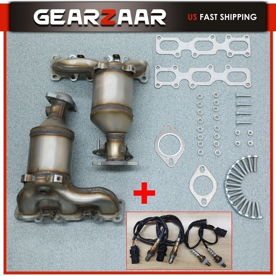 Juego de convertidor catalítico con sensor ascendente + descendente para Ford Explorer 2013-2019 Foto 4 de 4