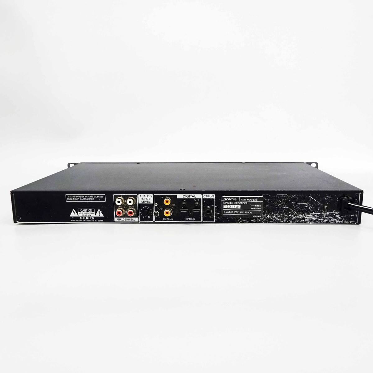 SONY MDS-E10 Professional MD Recorder Player Rack Mount