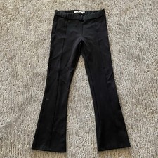 Tory Burch Sport Ponte Bell Flare Pants Size XS Pull On Stretch Capsule Wardrobe