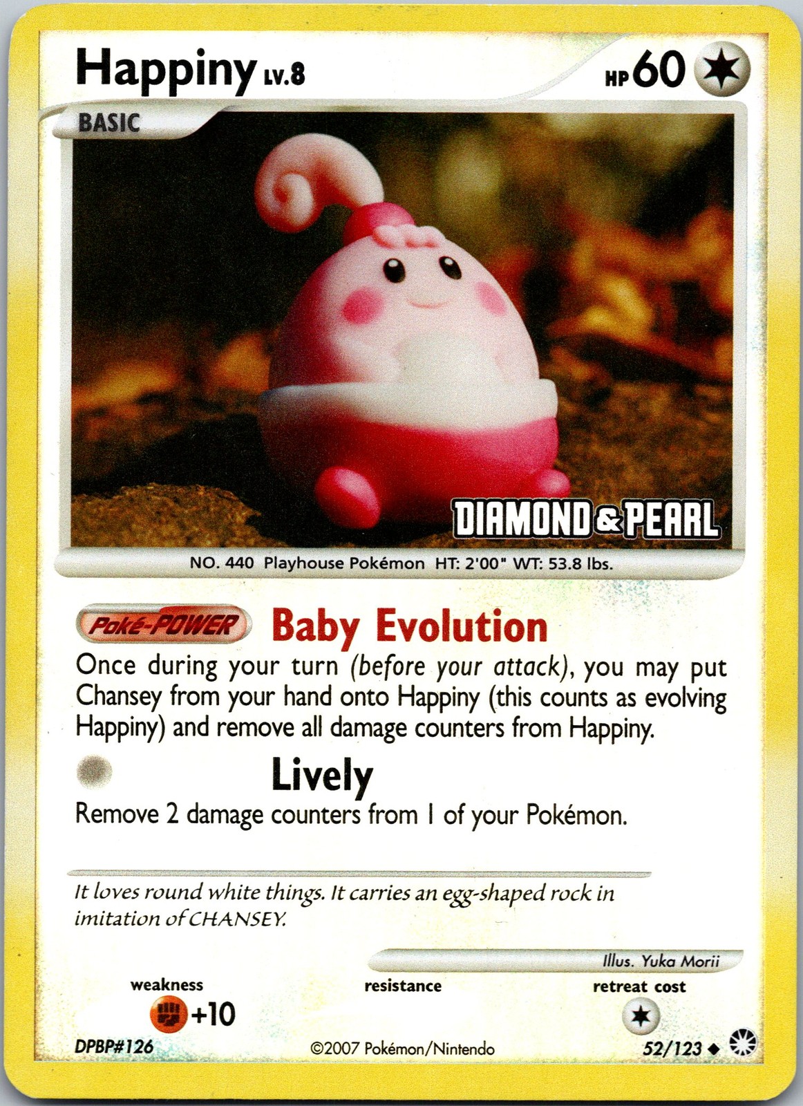 Happiny 52/123 Mysterious Treasures Reverse Holo LP Pokemon TCG