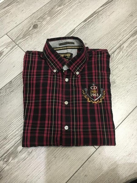 Men Camp David Shirt Black Cotton 36 / S / 44 #XJN